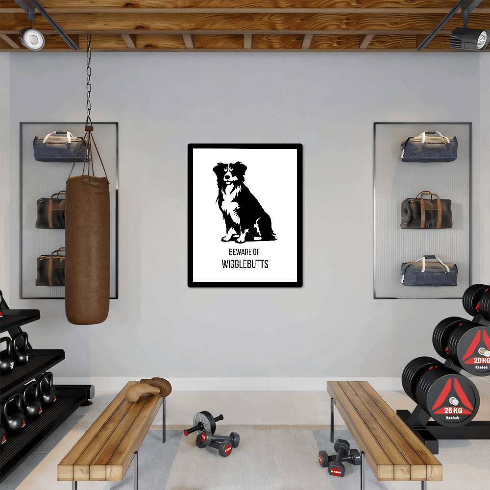 Beware of Wigglebutts - Metal Sign for Dog Lovers