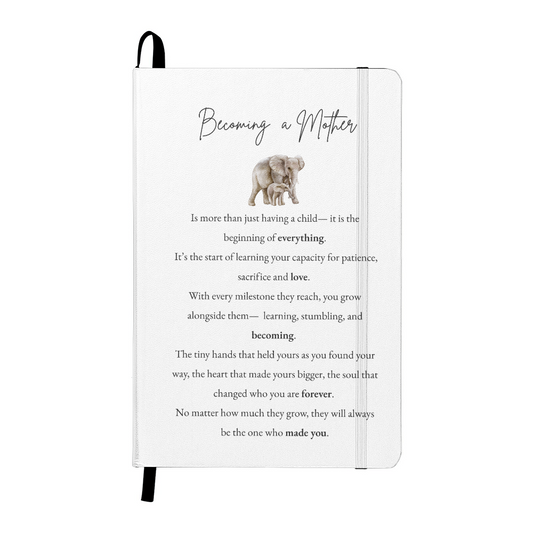 Becoming a Mother - Hardcover Journal (Elephant)