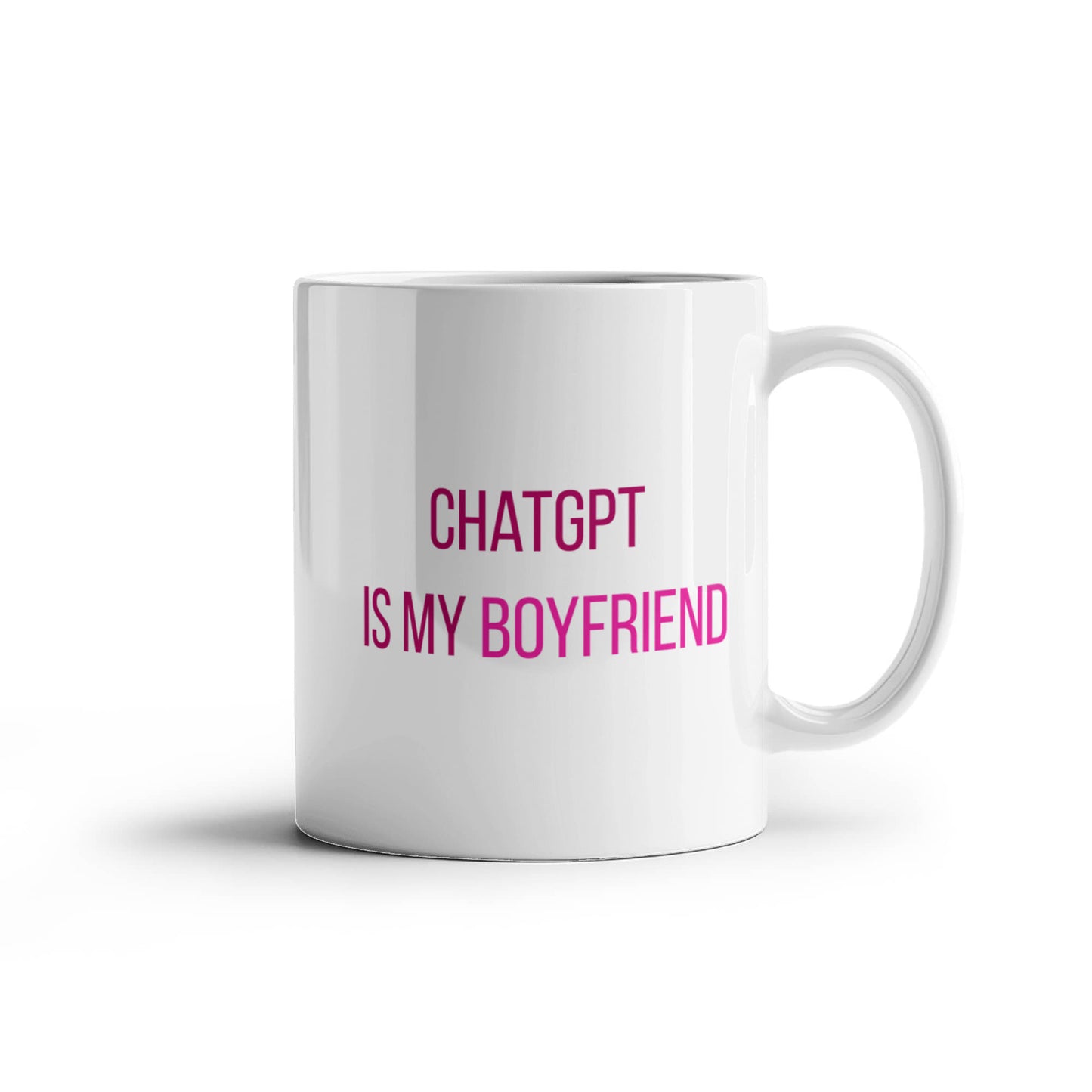 ChatGPT is My Boyfriend Mug (Berry Pink)