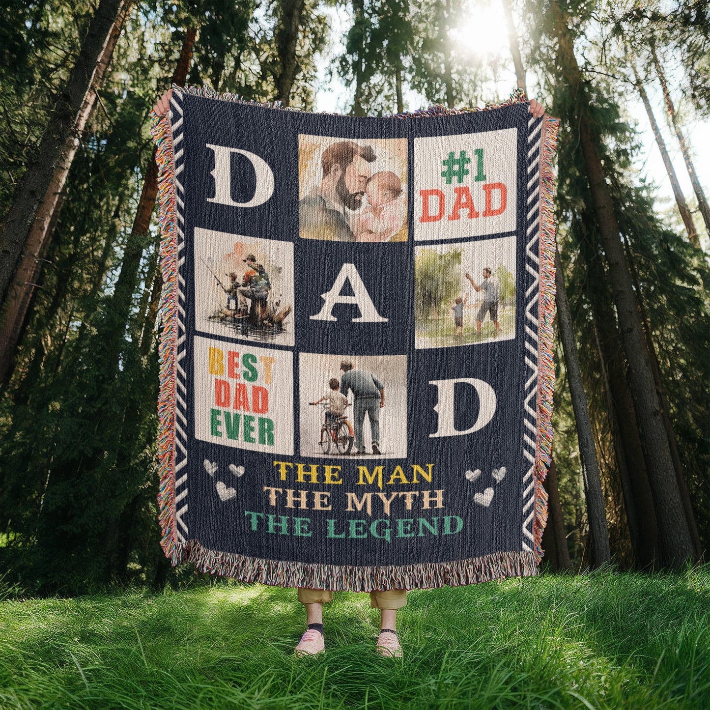 Woven Blanket - Best Dad Ever