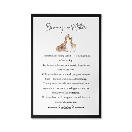 Gallery Wall Canvas - Becoming a Mother (Giraffe)
