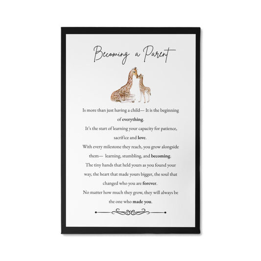 Gallery Wall Canvas - Becoming a Parent (Giraffe)