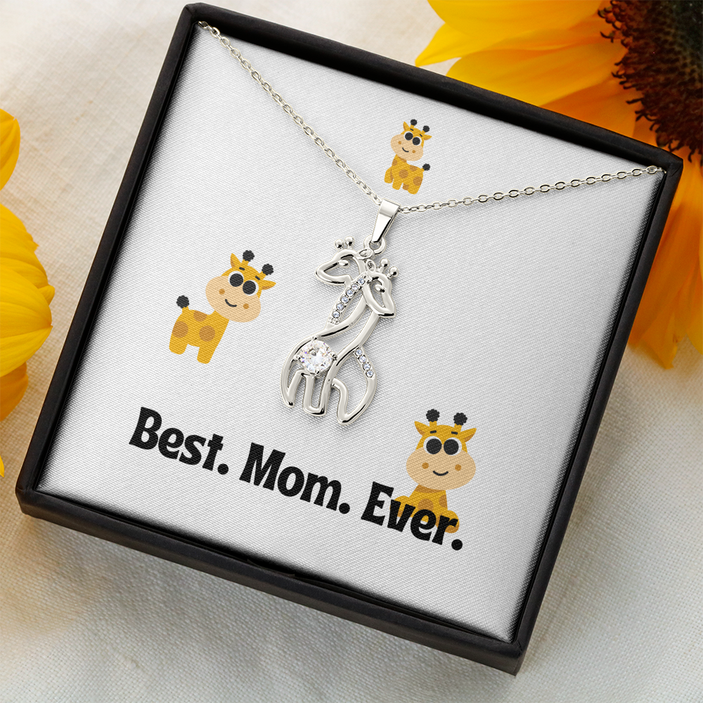 Best. Mom. Ever. - Giraffe Necklace