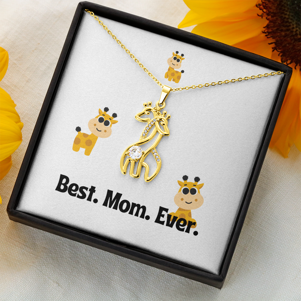 Best. Mom. Ever. - Giraffe Necklace