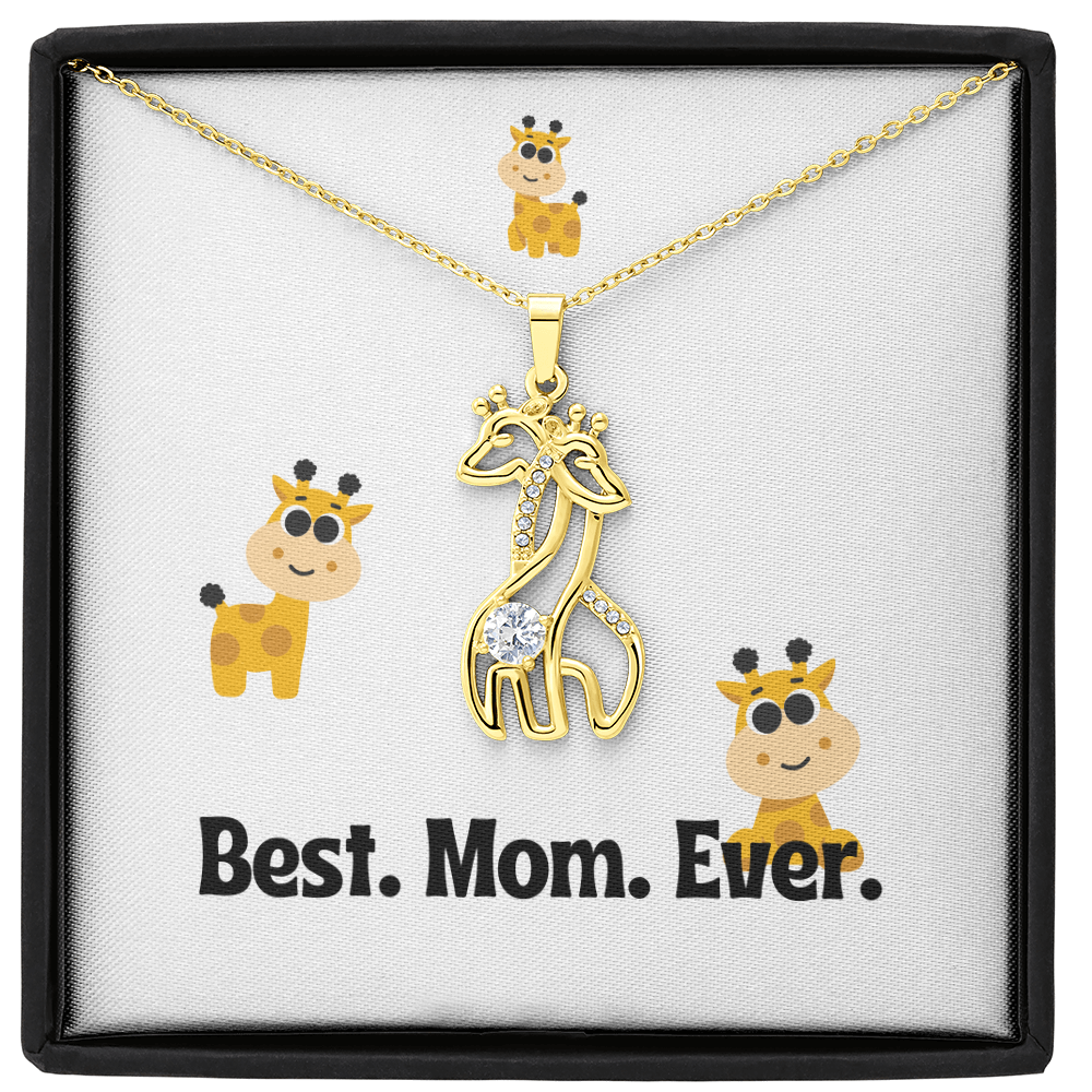 Best. Mom. Ever. - Giraffe Necklace